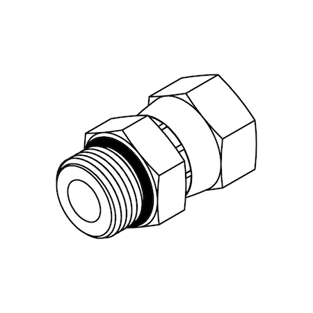 TOMPKINS Hydraulic Fitting-Steel16MOR-16FJX 6402-16-16